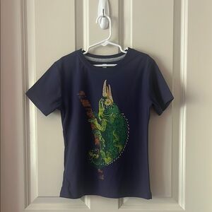 Tea Collection Navy Tee with Iguana